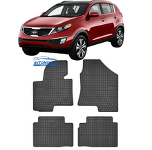 Rubber floor mats for Kia Sportage 2010-2015, Frogum