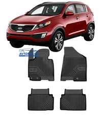 Rubber floor mats for Kia Sportage 2010-2015, Model No. 77