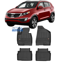 Rubber floor mats for Kia Sportage 2010-2015, ProLine 3D
