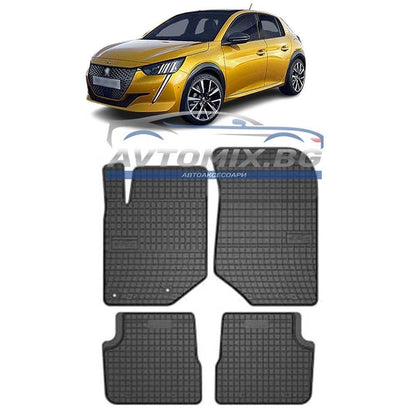 Гумени стелки зa Peugeot 208 след 2019 г., Frogum