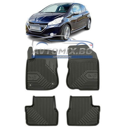 Covorașe de cauciuc pentru Peugeot 208 2012-2019, Model Nr. 77