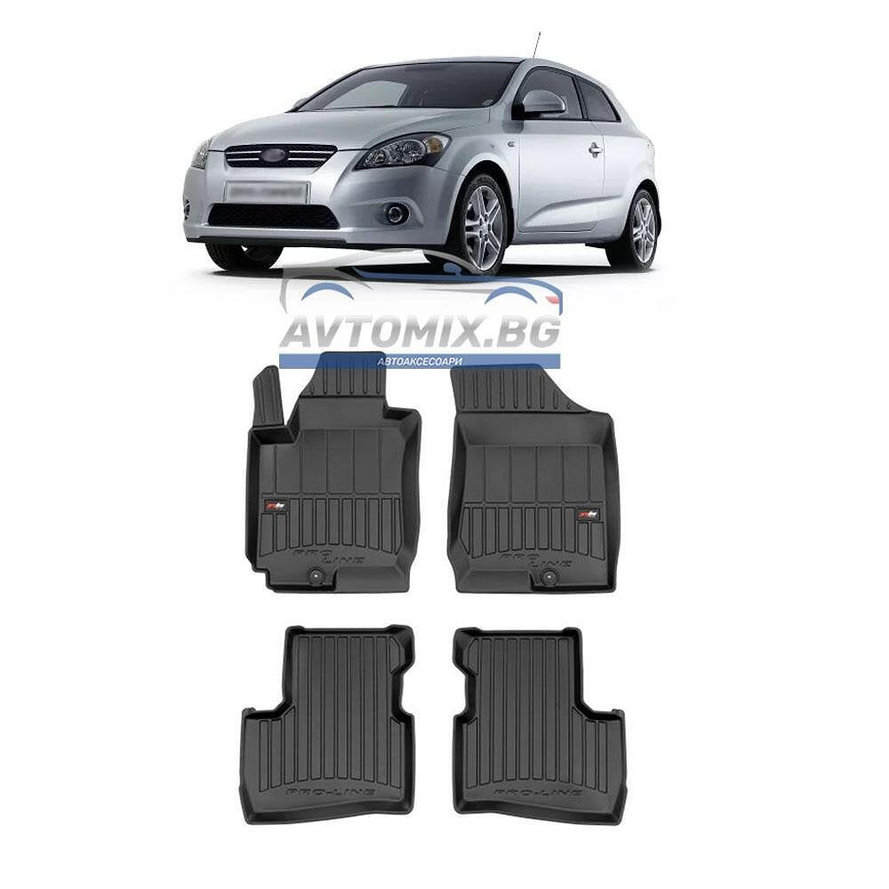 Rubber mats for Kia ProCeed hatchback, 2006-2012, ProLine 3D