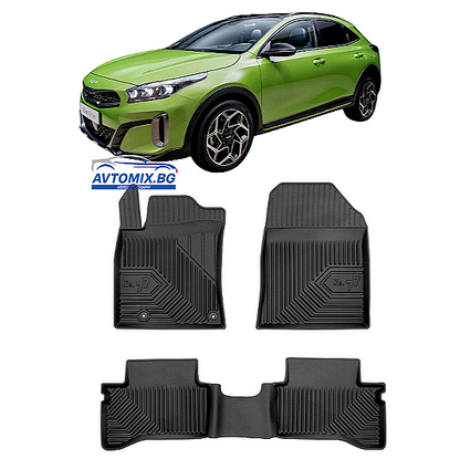Rubber floor mats for Kia XCeed Plug-in Hybrid from 2019 onwards, Model No.77