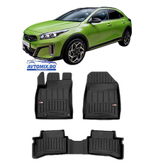 Rubber floor mats for Kia XCeed Plug-in Hybrid after 2019, ProLine 3D
