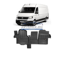 Rubber floor mats for VW Crafter 2016-2024, ProLine 3D