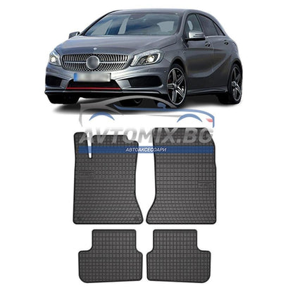 Covorașe de cauciuc pentru Mercedes A class W176 2012-2018, Frogum