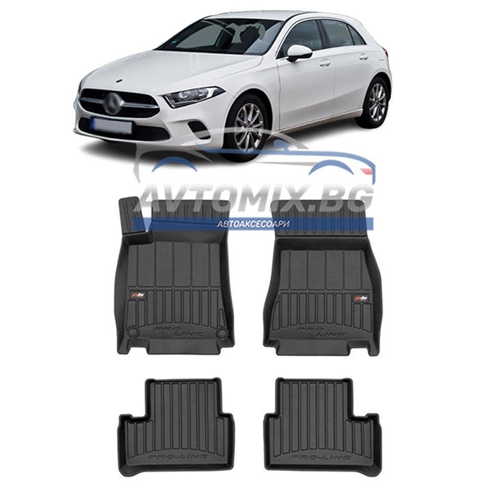Гумени стелки зa Mercedes A class W177 след 2018 г., ProLine 3D