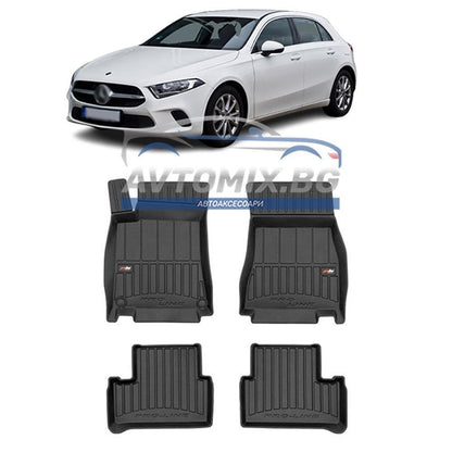 Гумени стелки зa Mercedes A class W177 след 2018 г., ProLine 3D