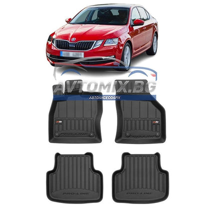 Гумени стелки зa Skoda Octavia след 2019 г., ProLine 3D