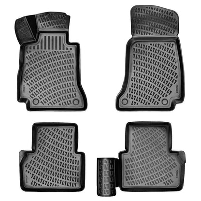 Rubber floor mats for Mercedes C class W204 2007-2014, RizLine