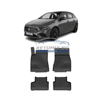 Rubber floor mats for Mercedes B class W247 after 2018, Model No.77
