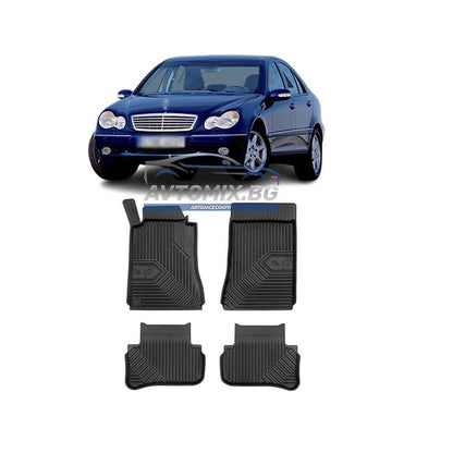 Rubber mats for Mercedes C class W203 2000-2007, Model No.77