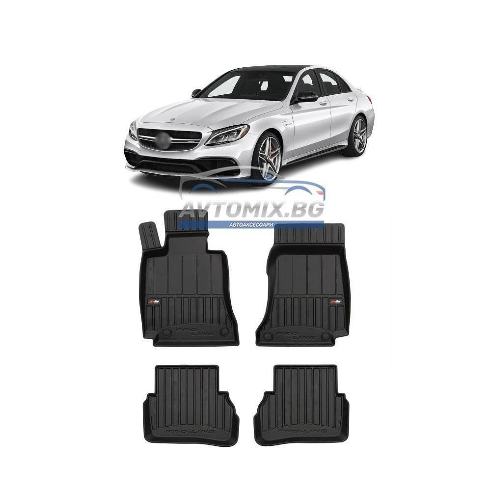 Гумени стелки зa Mercedes C class W205 2014-2021 г., ProLine 3D