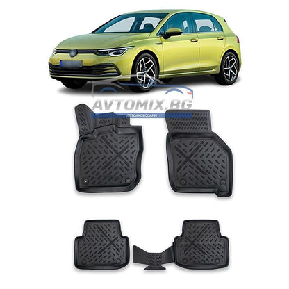 Гумени стелки зa VW Golf 8 автоматик след 2021 г., PSN