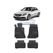 Rubber floor mats for Mercedes C class W205 2014-2021, Model No.77