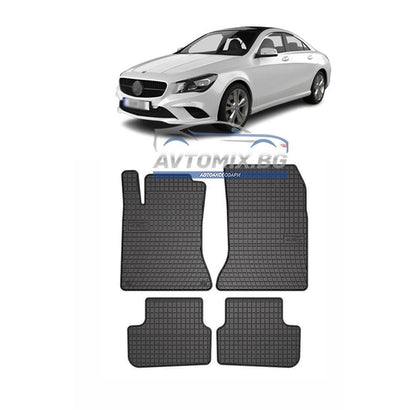 Rubber floor mats for Mercedes CLA C117 2013-2019, Frogum