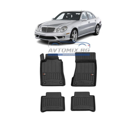 Гумени стелки зa Mercedes E class W211 2002-2009 г., ProLine 3D