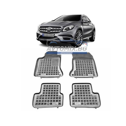 Гумени стелки зa Mercedes GLA X156 2013-2019 г., Rezaw Plast