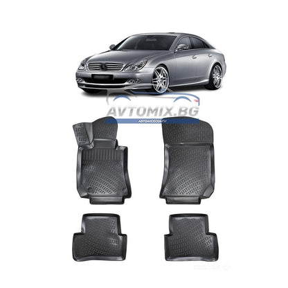 Rubber mats for Mercedes CLS C219 2004-2010, RizLine