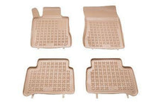 Rubber floor mats for MERCEDES E-Class W211 / CLS C219 (2002-2010) - beige tray type