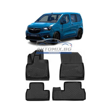 Rubber floor mats for Opel Combo after 2018, 5-seater, Element