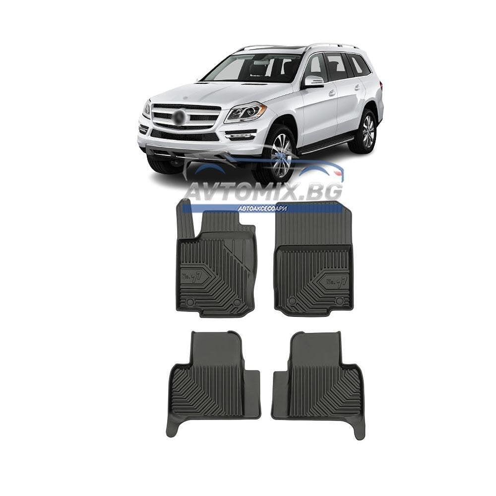 Гумени стелки зa Mercedes GL X166 2012-2015 г.,  Модел No.77