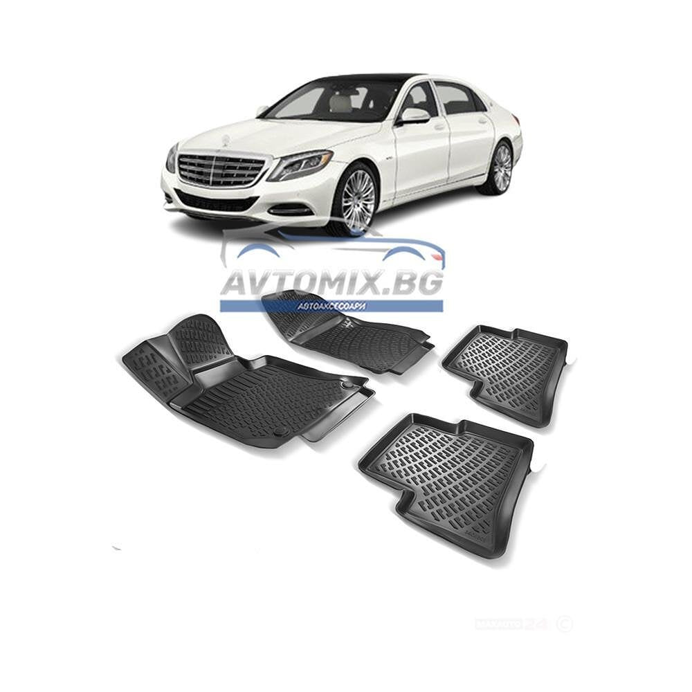 Гумени стелки за Mercedes S-Class W222 2013-2020 г.,  RizLine