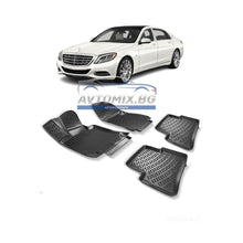 Covorașe de cauciuc pentru Mercedes S-Class W222 2013-2020, RizLine