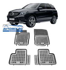 Rubber floor mats for MERCEDES ML W166 (2011-2015) / GL X166 (2012-2015) / GLE W166 / GLE C295 (2015-2019) Rezaw-Plast