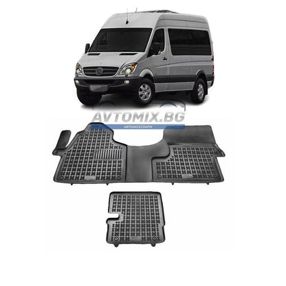 Гумени стелки за Mercedes Sprinter 2006-2018 г., 2-местен, Rezaw Plast