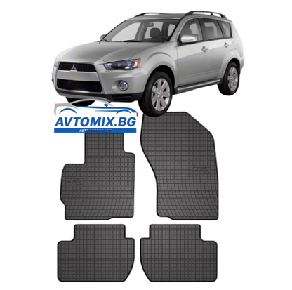 Covorașe de cauciuc pentru Mitsubishi Outlander din 2006-2012, Frogum