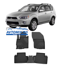 Rubber floor mats for Mitsubishi Outlander from 2006-2012, Model No.77