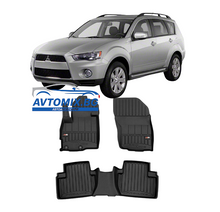 Rubber floor mats for Mitsubishi Outlander from 2006-2012, ProLine 3D