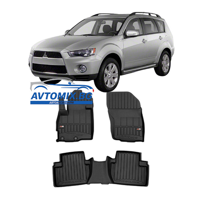 Гумени стелки зa Mitsubishi Outlander от 2006-2012г, ProLine 3D
