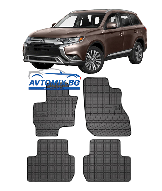 Гумени стелки зa Mitsubishi Outlander от 2012-2022г, Frogum / plug-in хибрид