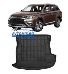Rubber trunk mat Mitsubishi Outlander 2012-2022, ProLine 3D / 5-seater