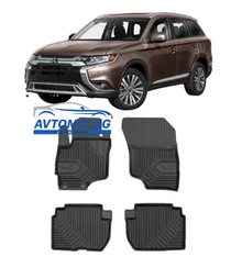 Rubber floor mats for Mitsubishi Outlander from 2012-2022, Model No.77 / plug-in hybrid