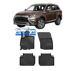 Rubber floor mats for Mitsubishi Outlander from 2012-2022, Model No. 77