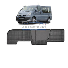 Rubber floor mats for Nissan Primastar I 2006-2016, 2nd row seats, Frogum