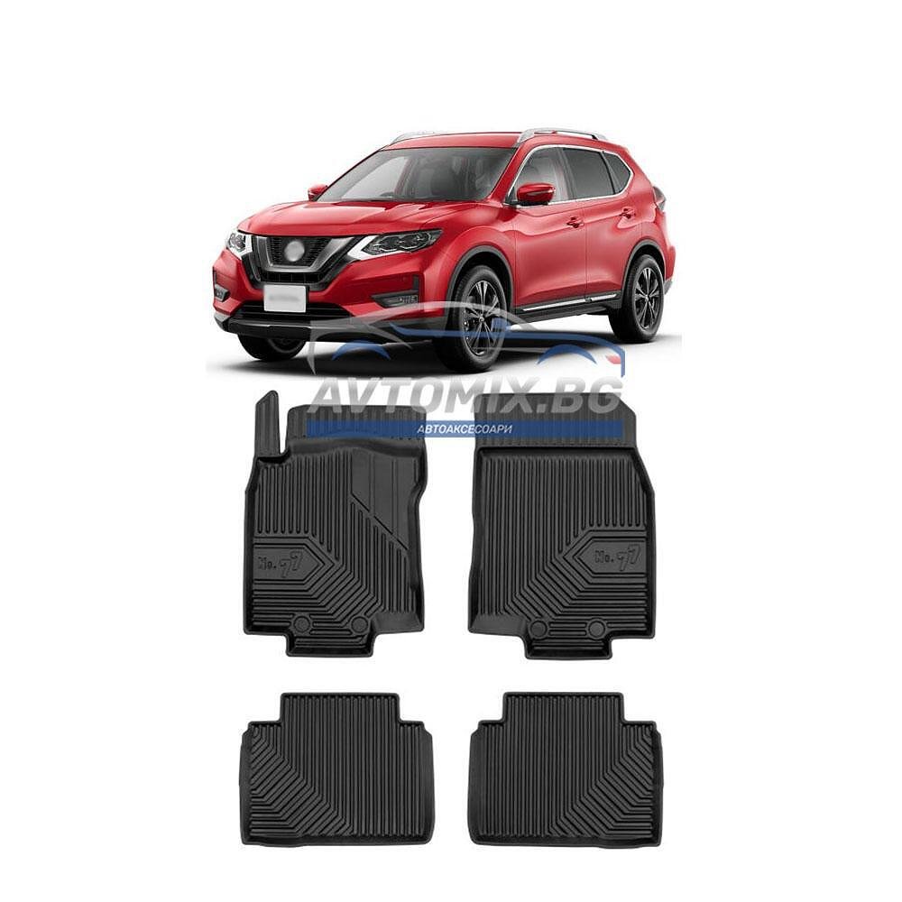 Rubber floor mats for Nissan X-trail 2014-2021, Model No.77