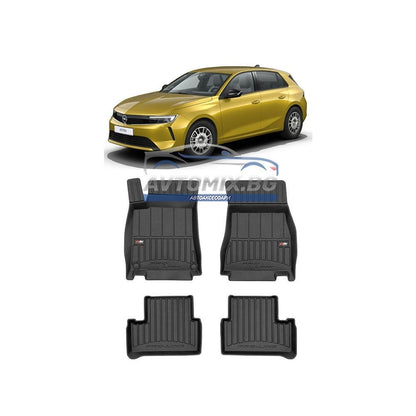 Гумени стелки зa Opel Astra L след 2021 г., ProLine 3D
