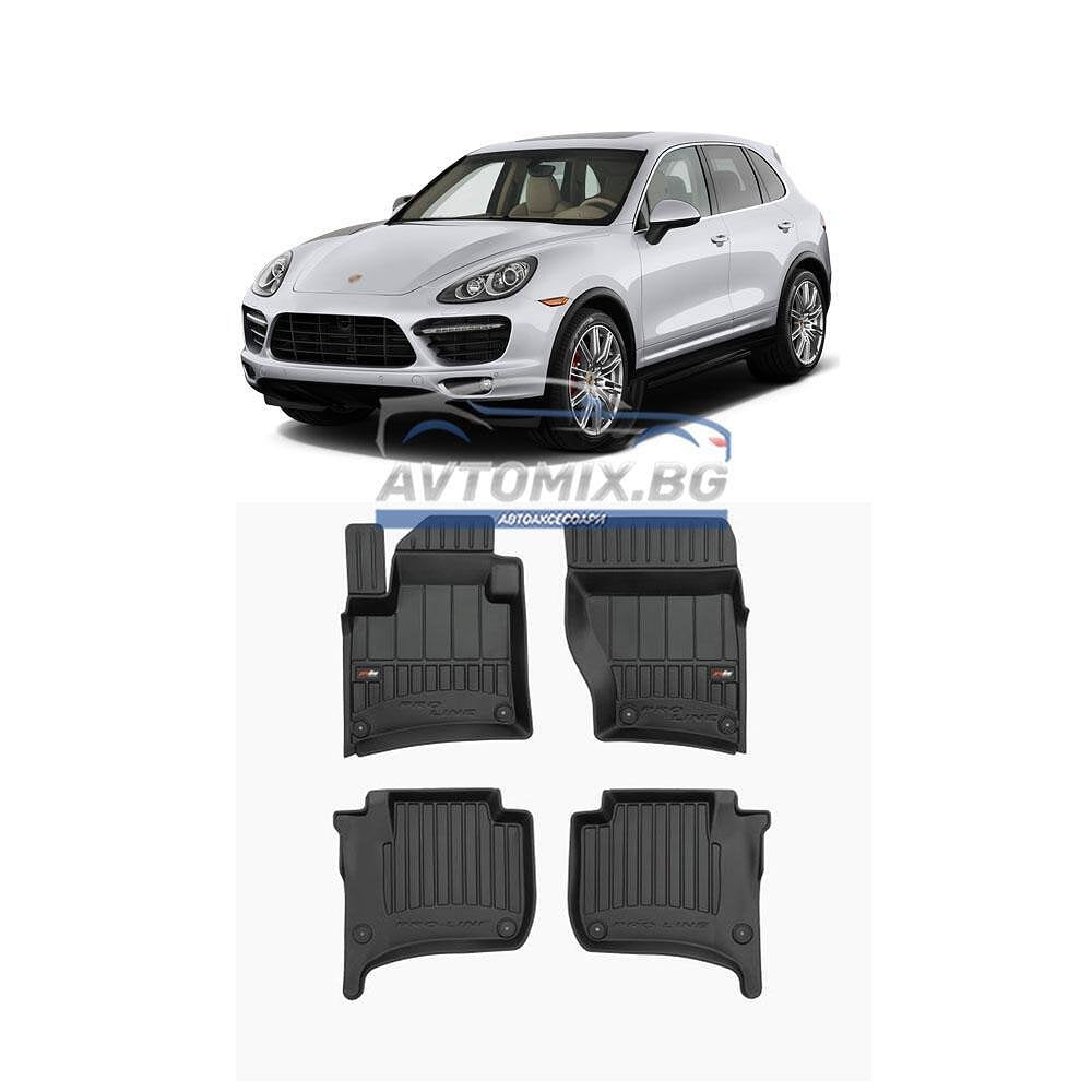 Гумени стелки зa Porsche Cayenne 2010-2017 г., ProLine 3D