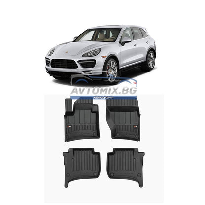 Гумени стелки зa Porsche Cayenne 2010-2017 г., ProLine 3D
