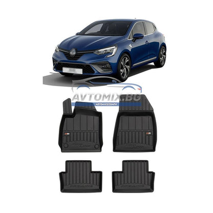 Гумени стелки зa Renault Clio след 2019 г., ProLine 3D