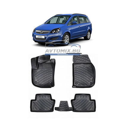 Гумени стелки зa Opel Zafira B 2005-2014 г., RizLine