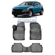 Rubber floor mats for Hyundai Kona after 2022, RizLine