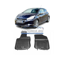 Rubber floor mats for Peugeot 208 2012-2019, Rezaw Plast
