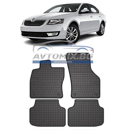 Covorașe de cauciuc pentru Skoda Octavia 3 2012-2019, Frogum