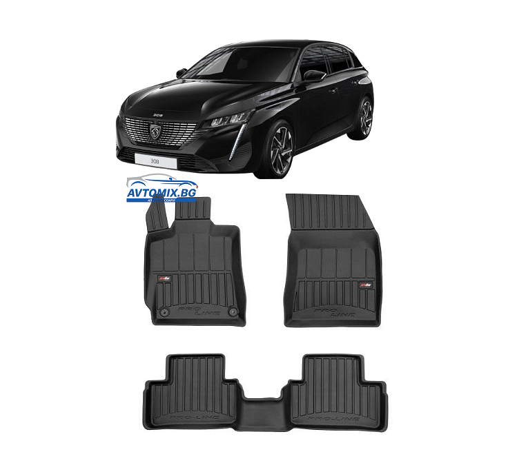 Гумени стелки за Peugeot 308 след 2021г ProLine 3D / комби и хечбек