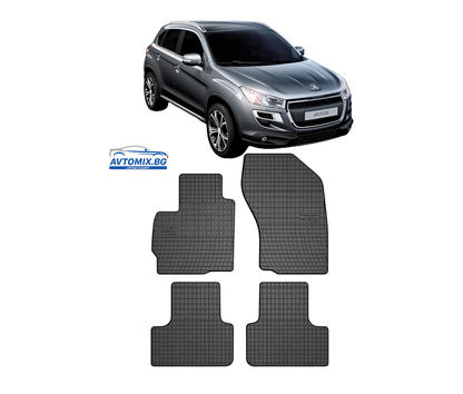 Rubber floor mats for Peugeot 4008 from 2012-2016, Frogum /SUV